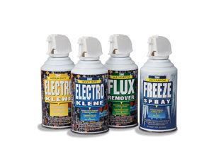 a row of precision cleaners