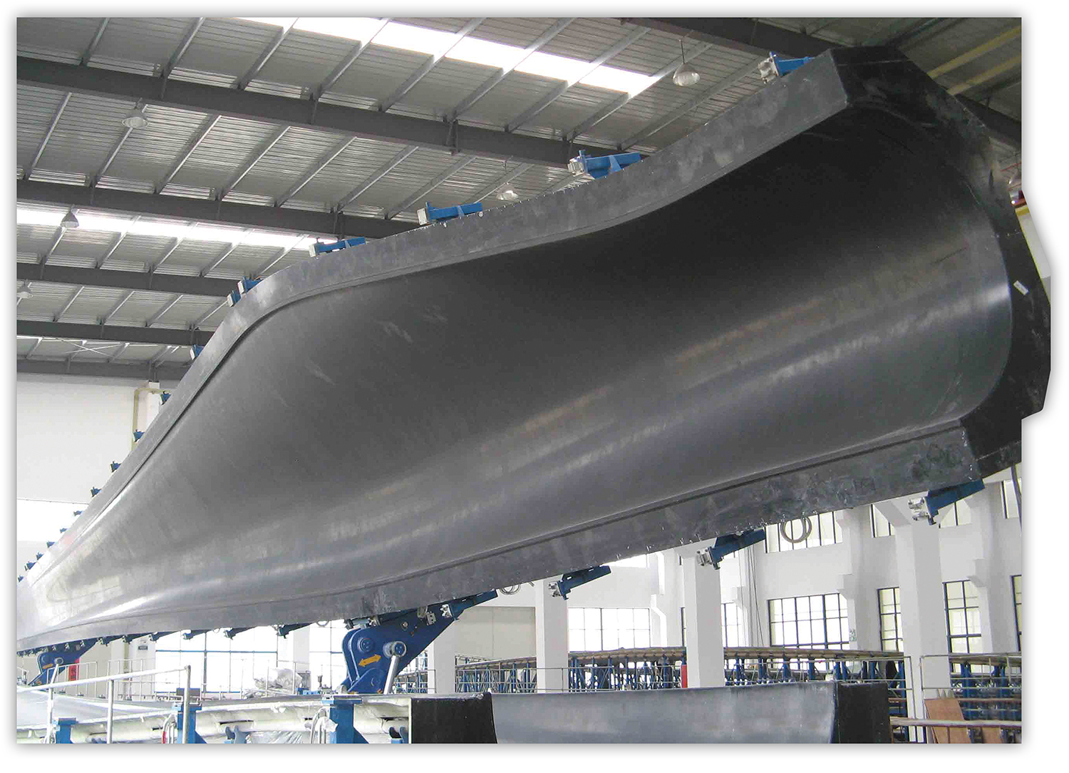 A metal windmill blade mold